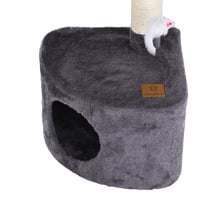Charcoal Lite Cat Tree with Round House